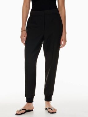 BABATON Allegory Jogger Pants High Rise Pockets Black Womens 4 Business Casual